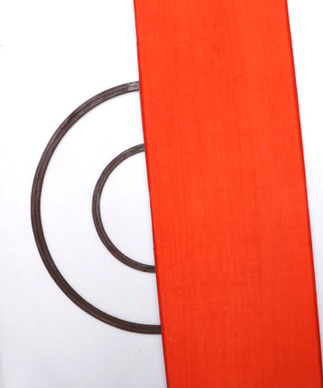 Orange Colour Plain Satin Fabric